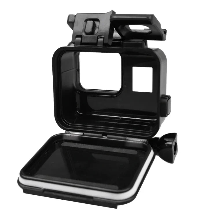 2 em 1 para GoPro HERO5 Tampa Traseira Ecrã Tátil + Estojo Protetor Subaquático 45m (Não é Preciso Desmontar a Lente Quando Instalado) com Fecho Montagem Básica & Parafuso Guia, Não é Preciso Desmontar a Lente
