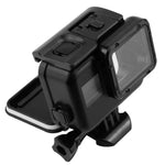 2 em 1 para GoPro HERO5 Tampa Traseira Ecrã Tátil + Estojo Protetor Subaquático 45m (Não é Preciso Desmontar a Lente Quando Instalado) com Fecho Montagem Básica & Parafuso Guia, Não é Preciso Desmontar a Lente