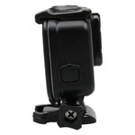2 em 1 para GoPro HERO6 /5 Tampa Traseira Ecrã Tátil + Estojo Protetor Subaquático 45m (É Preciso Desmontar a Lente Quando Instalado) com Fecho Montagem Básica & Parafuso Guia, É Preciso Desmontar a Lente