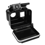 2 em 1 para GoPro HERO6 /5 Tampa Traseira Ecrã Tátil + Estojo Protetor Subaquático 45m (É Preciso Desmontar a Lente Quando Instalado) com Fecho Montagem Básica & Parafuso Guia, É Preciso Desmontar a Lente
