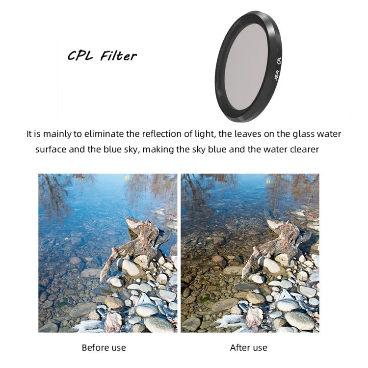 Filtro de Lente JSR CPL para Panasonic LUMIX LX10, Filtro CPL