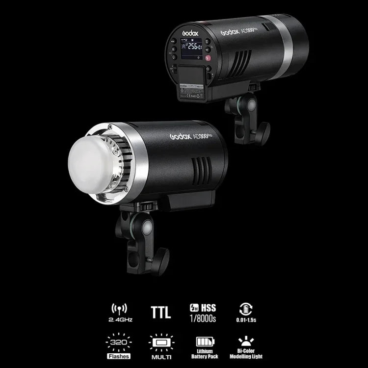 Kit de Flash Portátil Godox AD300 Pro 300Ws TTL HSS para Exterior, AD300 Pro