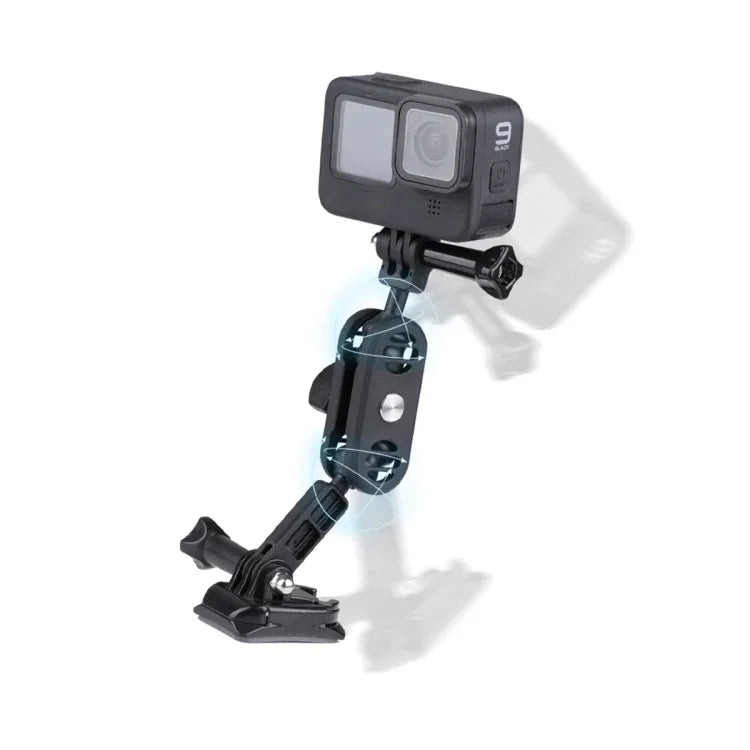 Suporte Adaptador de Montagem para Capacete de Motocicleta Braço Mágico Pivot 360