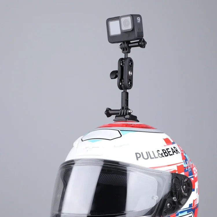 Suporte Adaptador de Montagem para Capacete de Motocicleta Braço Mágico Pivot 360
