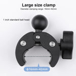 Suporte Ajustável para Câmara de Ação com Rotação 360 para Guiador de Bicicleta ou Motociclo com Presilha para Telemóvel, Versão Standard com Presilha para Telemóvel