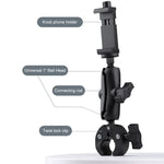 Extended Version 360 Rotation Adjustable Action Camera Bike Motorcycle Handlebar Holder, Extended Version