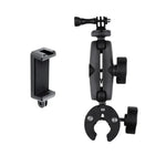 Suporte Base de Alicate Ajustável com Presilha para Telemóvel com Rotação 360, Versão Estendida Suporte Base de Alicate + Presilha para Telemóvel