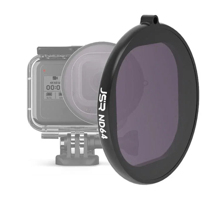 Filtro de Lente ND64 com Corpo Redondo JSR para GoPro HERO8 Black, Lente ND64
