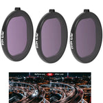 Filtro de Lente 3 em 1 ND8+ND16+ND32 com Corpo Redondo JSR para GoPro HERO8 Black, Lente ND 3 em 1