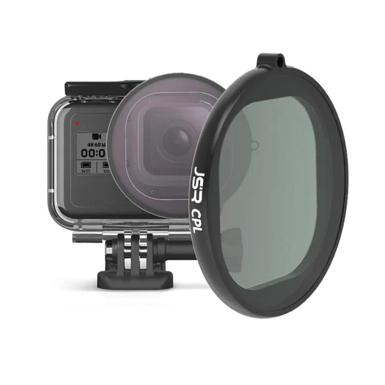 Filtro de Lente CPL com Corpo Redondo JSR para GoPro HERO8 Black, Lente CPL