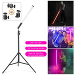 LUXCeO Mood1 85cm Bastão LED RGB Colorido para Atmosfera e Ritmo com Tripé, 85cm com Tripé