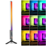 LUXCeO Mood1 Bastão LED RGB Colorido Atmosférico Ritmo 50cm Luz de Preenchimento para Vídeo e Foto com Tripé, 50cm com Tripé