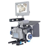 Kit Estabilizador de Gaiola para Câmara de Vídeo YELANGU YLG1105A com Matte Box e Follow Focus para Panasonic Lumix DMC-GH4 & G7 / Sony A7 & A7S & A7R & A7RII & A7SII, YLG1105A