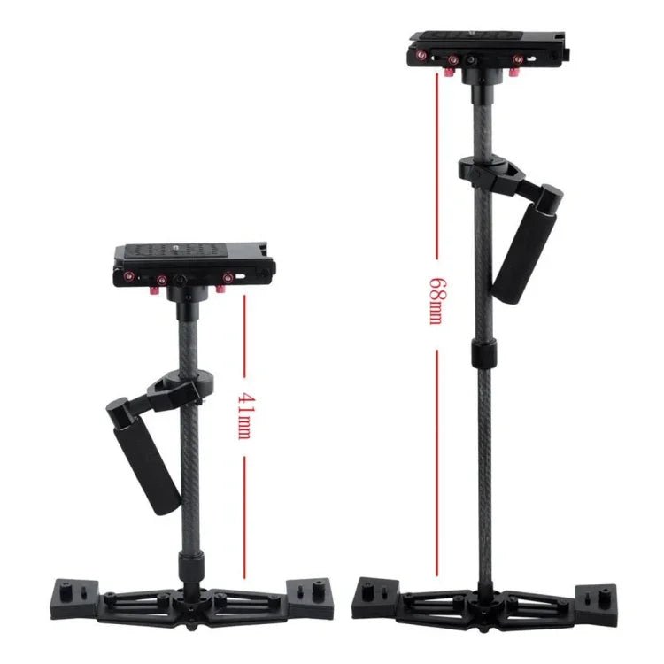 Estabilizador Profissional Steadicam Manual YELANGU YLG0107K 40-67cm em Alumínio de Aviação + Fibra de Carbono para Câmara DSLR DV