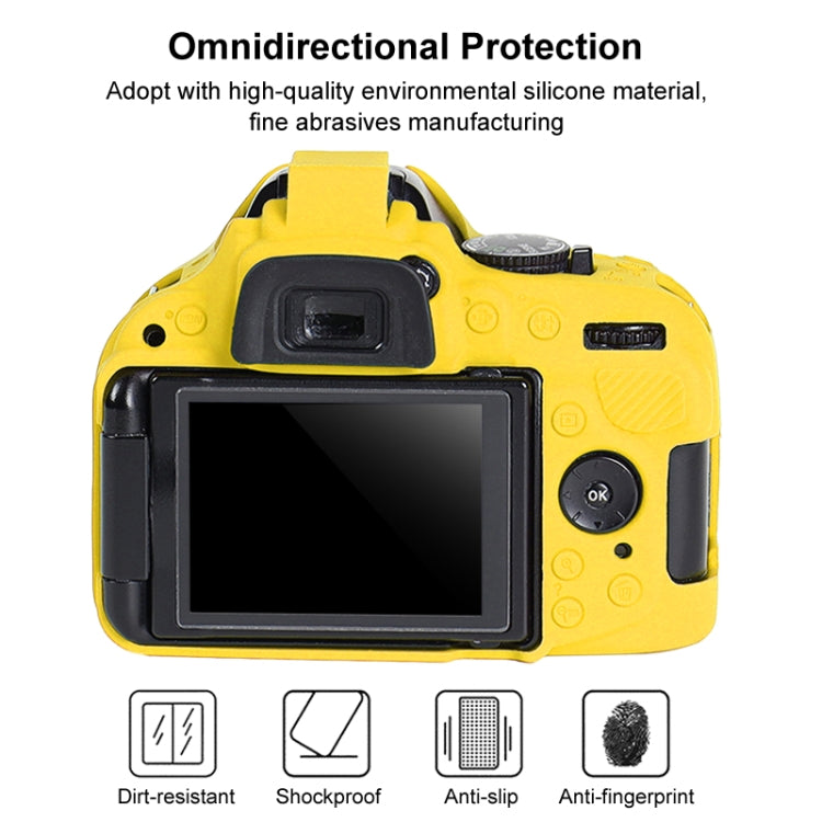 Capa Protetora de Silicone Macio para Nikon D5200, Para Nikon D5200