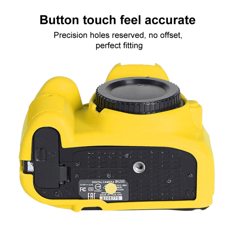 Capa Protetora de Silicone Macio para Nikon D5200, Para Nikon D5200