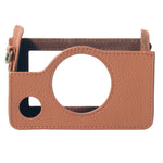 Bolsa de Couro Genuíno para Câmara FUJIFILM instax mini Evo com Alça, Para FUJIFILM instax mini Evo