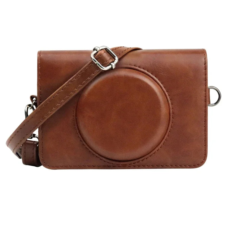 Estojo de Couro PU para Corpo Inteiro com Alça para Câmara Kodak Mini Shot2 Retro / C210R instax, Para Kodak Mini Shot2 Retro / C210R