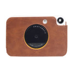 Estojo de Couro PU para Corpo Inteiro com Alça para Câmara Kodak PRINTOMATIC, Para Kodak PRINTOMATIC