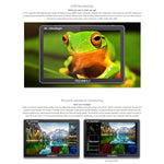 Monitor de Campo para Câmara DSLR FEELWORLD LUT11S 10.1 polegadas Ultra Brilhante 2000nit Ecrã Tátil, Entrada e Saída 3G-SDI 4K HDMI Painel IPS 1920 x 1200, LUT11S