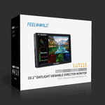 Monitor de Campo para Câmara DSLR FEELWORLD LUT11S 10.1 polegadas Ultra Brilhante 2000nit Ecrã Tátil, Entrada e Saída 3G-SDI 4K HDMI Painel IPS 1920 x 1200, LUT11S