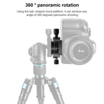 Base de Tripé com Abraçadeira de Libertação Rápida Rotativa Panorâmica BEXIN QJ-08, QJ-08