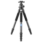 Tripé Portátil Dobrável em Fibra de Carbono para Câmara BEXIN RC294 com Cabeça de Esfera Panorâmica K44, RC294+K44