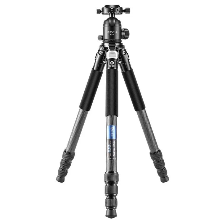 Tripé Portátil Dobrável em Fibra de Carbono para Câmara BEXIN RC294 com Cabeça de Esfera Panorâmica K44, RC294+K44
