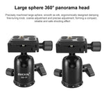 Cabeça de Bola Metálica Panorâmica com Rotação de 360 Graus BEIXIN QB-30 com Placa de Libertação Rápida, QB-30
