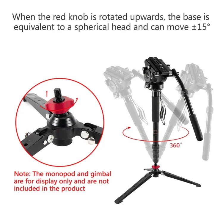 Base de Tripé Monopé de Três Pés BEXIN ST-3 Mini para Secretária