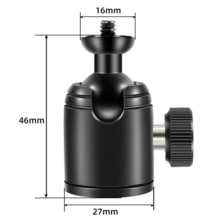 Cabeça de Esfera Metálica Panorâmica Mini 360 Graus BEXIN K18A, K18A