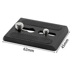 Placa de Libertação Rápida Metálica BEXIN S60PL para Gimbals Sachtler, S60PL
