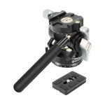 Cabeça de Arrasto Fluida de Ação para Tripé Pesado Panorâmico 2D 720 Graus BEXIN DT-02R/S com Placa de Libertação Rápida, DT-02R/S