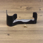 Base de Capa Metade para Câmara em Pele PU com Rosca de 1/4 polegadas para Fujifilm XH2S, Para Fujifilm XH2S