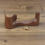 Base de Capa Metade para Câmara em Pele PU com Rosca de 1/4 polegadas para Fujifilm XH2S, Para Fujifilm XH2S