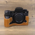 Base de Capa Metade para Câmara em Pele PU com Rosca de 1/4 polegadas para Fujifilm XH2S, Para Fujifilm XH2S