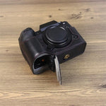 Base de Capa Metade para Câmara em Pele PU com Rosca de 1/4 polegadas para Fujifilm XH2S, Para Fujifilm XH2S