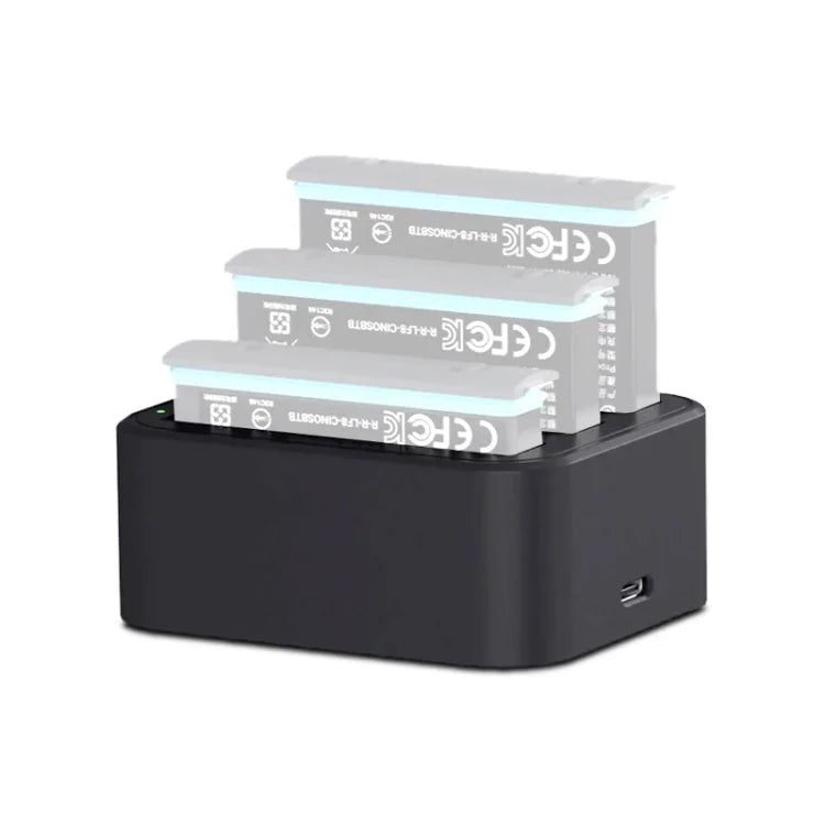 Carregador Rápido de Baterias Tri-Slot para Insta360 X3 / One X2, Para Insta360 X3 / One X2 Tri-Slot Batteries