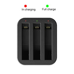 Carregador Rápido de Baterias Tri-Slot para Insta360 X3 / One X2, Para Insta360 X3 / One X2 Tri-Slot Batteries