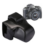 Capa de Corpo Inteiro em Pele PU para Câmara com Alça para Canon EOS M5, Para EOS M5
