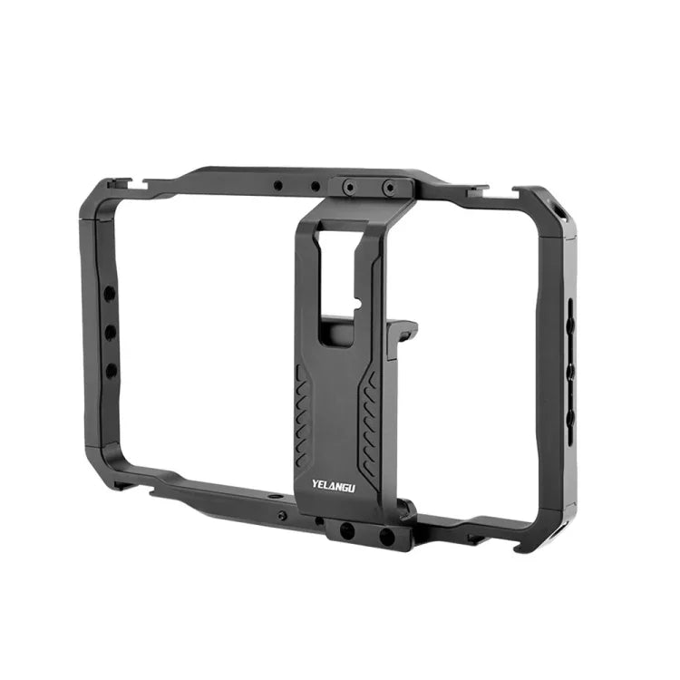 YELANGU LW-B01-1 Gaiola Metálica para Vídeo de Smartphone para Vlogging e Transmissão em Direto, LW-B01-1