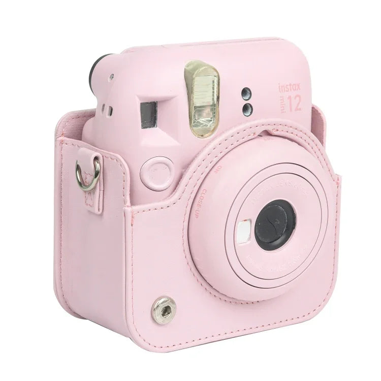 Bolsa de Pele para Câmara FUJIFILM instax mini 12 com Alça