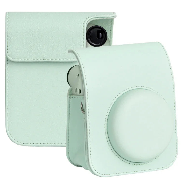 Bolsa de Pele para Câmara FUJIFILM instax mini 12 com Alça