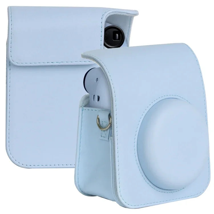 Bolsa de Pele para Câmara FUJIFILM instax mini 12 com Alça