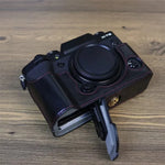 Base de Capa Metade de Câmara em Pele PU com Rosca de 1/4 polegada para FUJIFILM X-T5, Para FUJIFILM X-T5