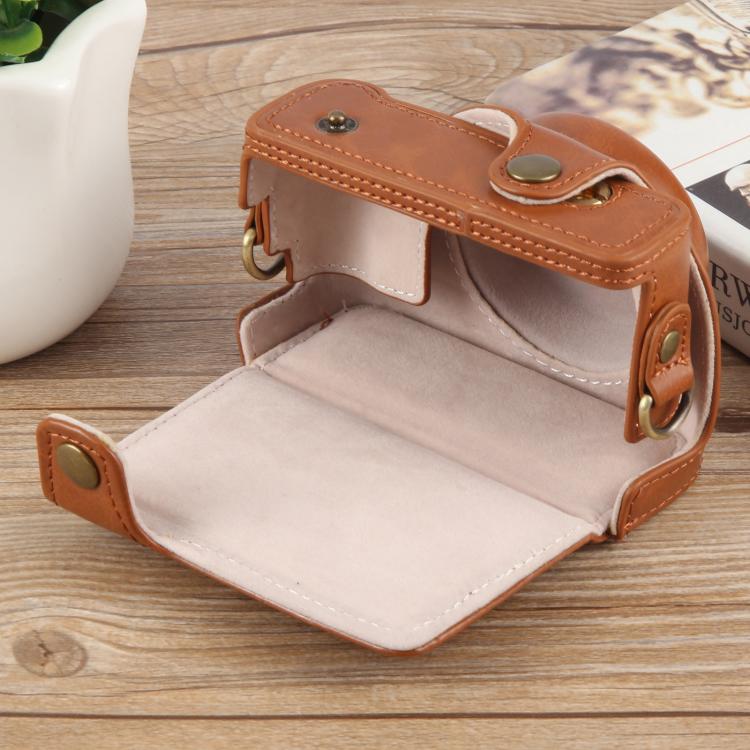 Bolsa de Pele para Câmara Vlog Sony ZV-1F com Alça, Para Sony ZV-1F
