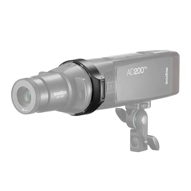 Suporte Adaptador de Cabeça de Flash Redonda Godox AK-R28 para Acessório de Projeção AK-R21
