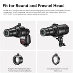 Suporte Adaptador de Cabeça de Flash Redonda Godox AK-R28 para Acessório de Projeção AK-R21