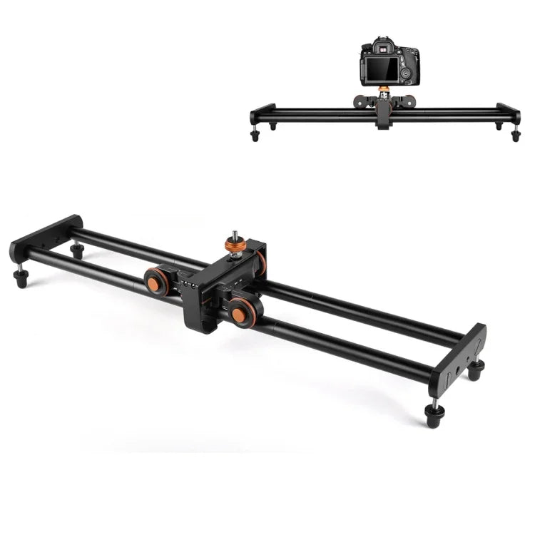 Trilho Deslizante de União YELANGU YLG0119A de 60cm + Fivela de Carrinho para Câmaras SLR / Vídeo, Trilho de 60cm + Fivela de Carrinho