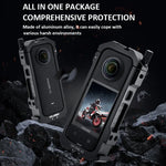 Estojo de Estrutura Alargada em Metal para Insta360 X3 YELANGU LW-ONE X3, LW-ONE X3